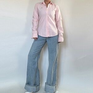 Polo by Ralph Lauren Pink Striped Blouse